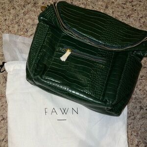 Fawn Mini Bag- Green Crocodile-Embossed Limited Edition